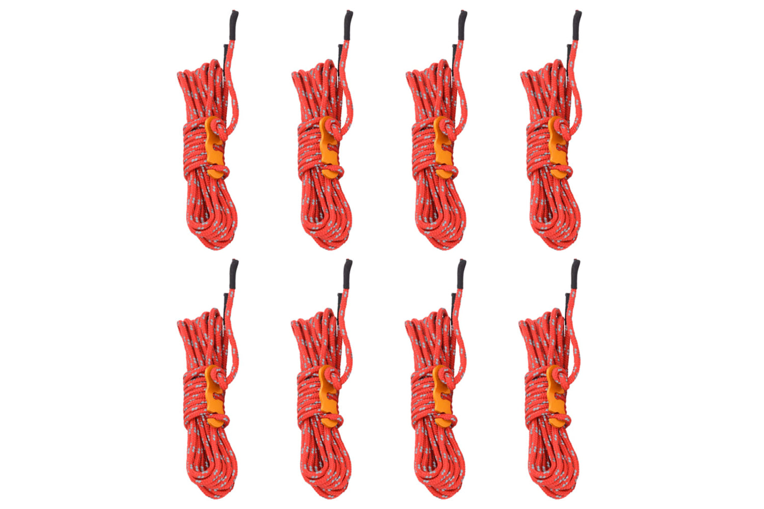 vidaXL 4008134 Tent Guy Ropes With Spanners Reflective 8 Pcs 4 M 4mm