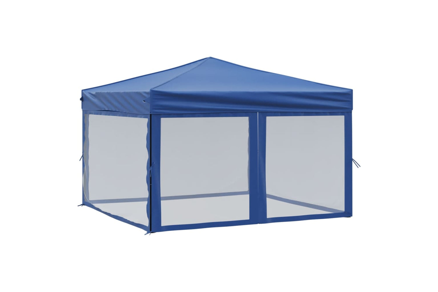Vidaxl 93528 Folding Party Tent With Sidewalls Blue 3x3 M