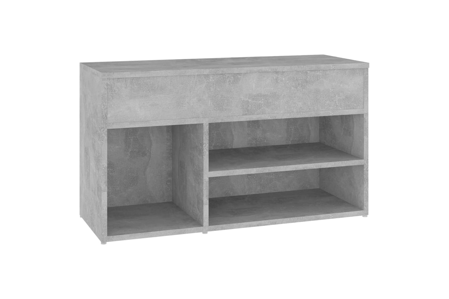 vidaXL 808751 Shoe Bench Concrete Grey 80x30x45cm Engineered Wood