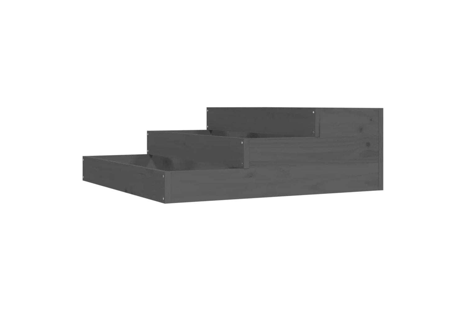 vidaXL 823908 Planter Grey 78x78x27cm Solid Wood Pine