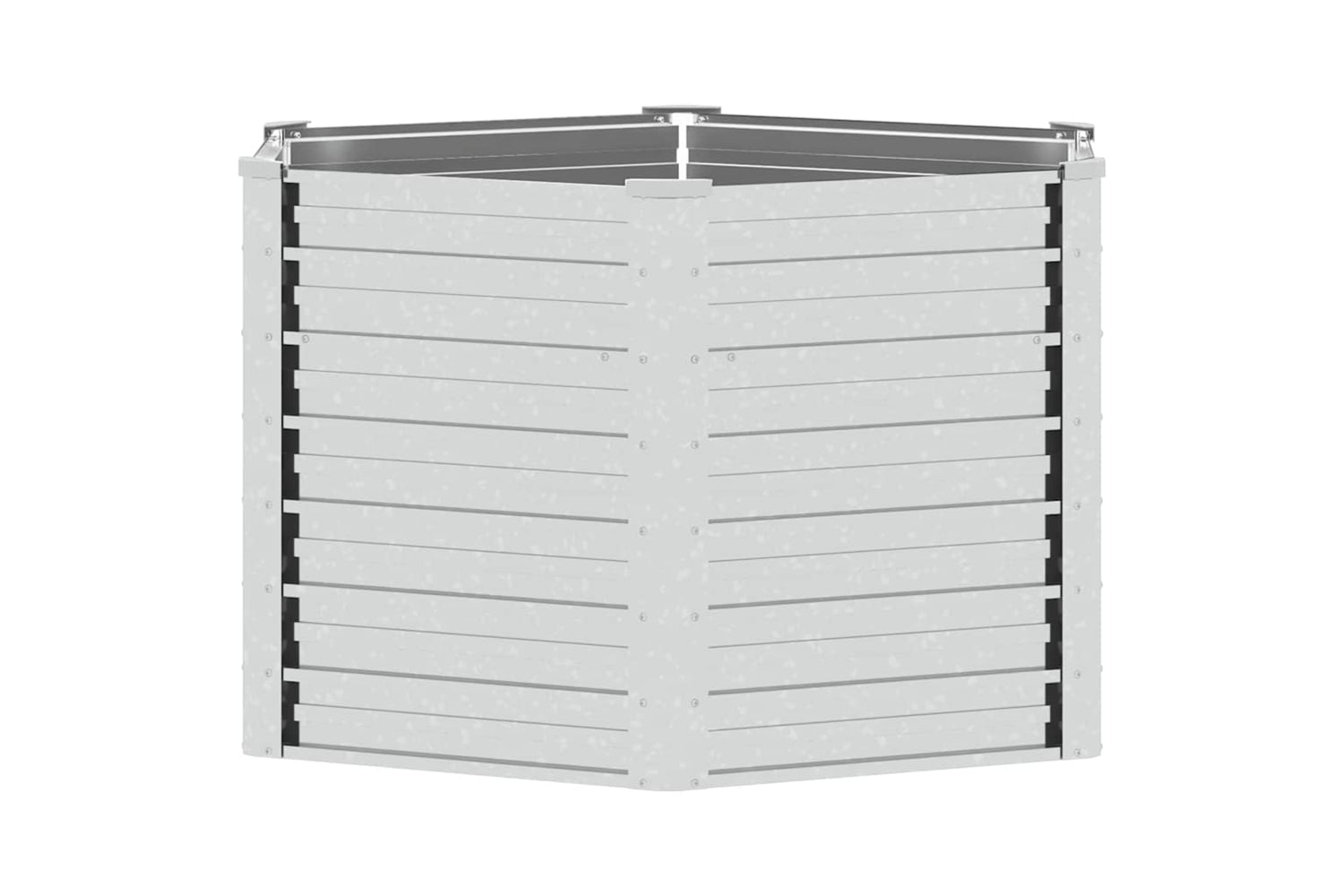 Vidaxl Garden Raised Bed 129x77 Cm Galvanized Steel Silver