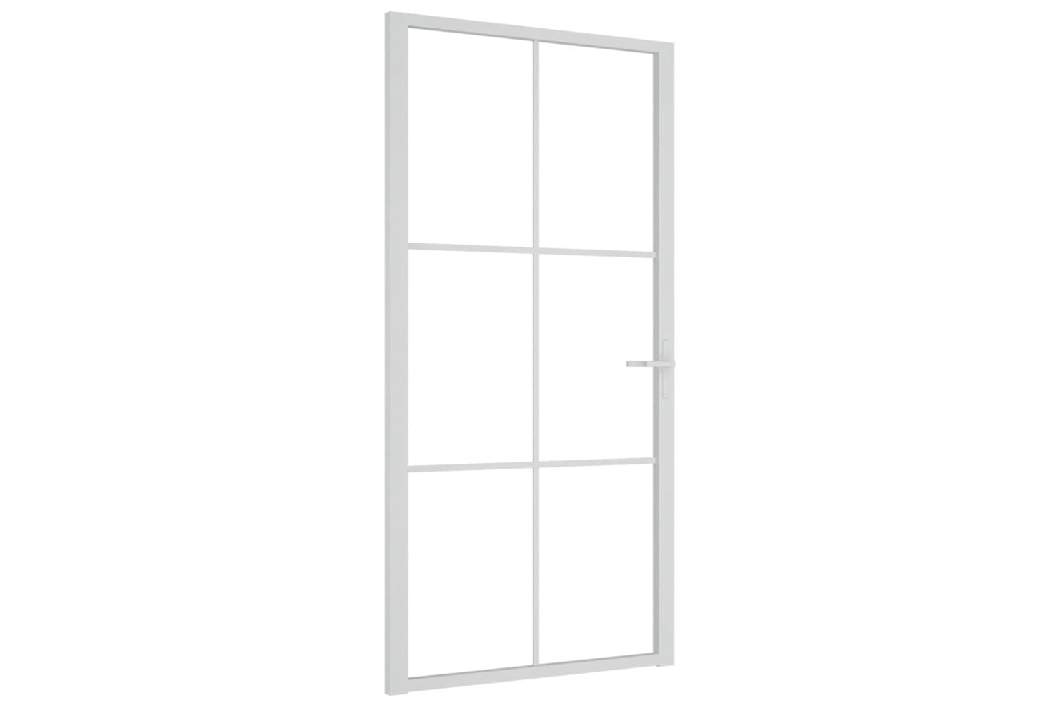 vidaXL 350575 Interior Door 102.5x201.5cm White Esg Glass And Aluminium-2