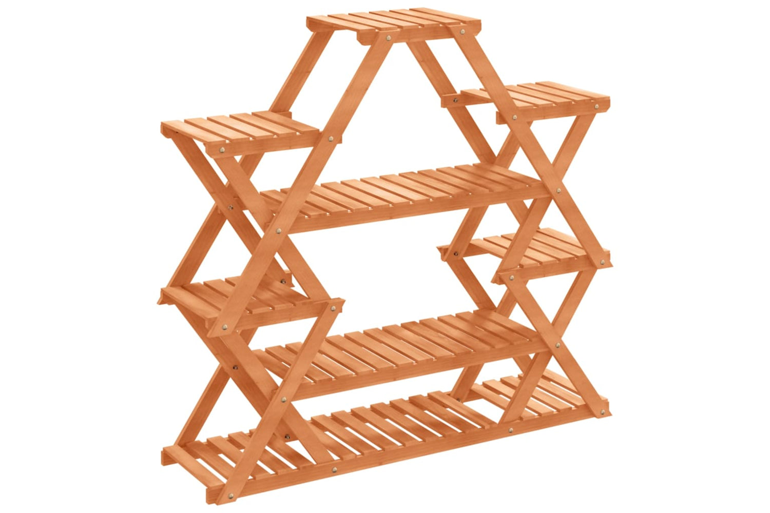 vidaXL 362878 Flower Stand 110x25x105cm Solid Wood Fir