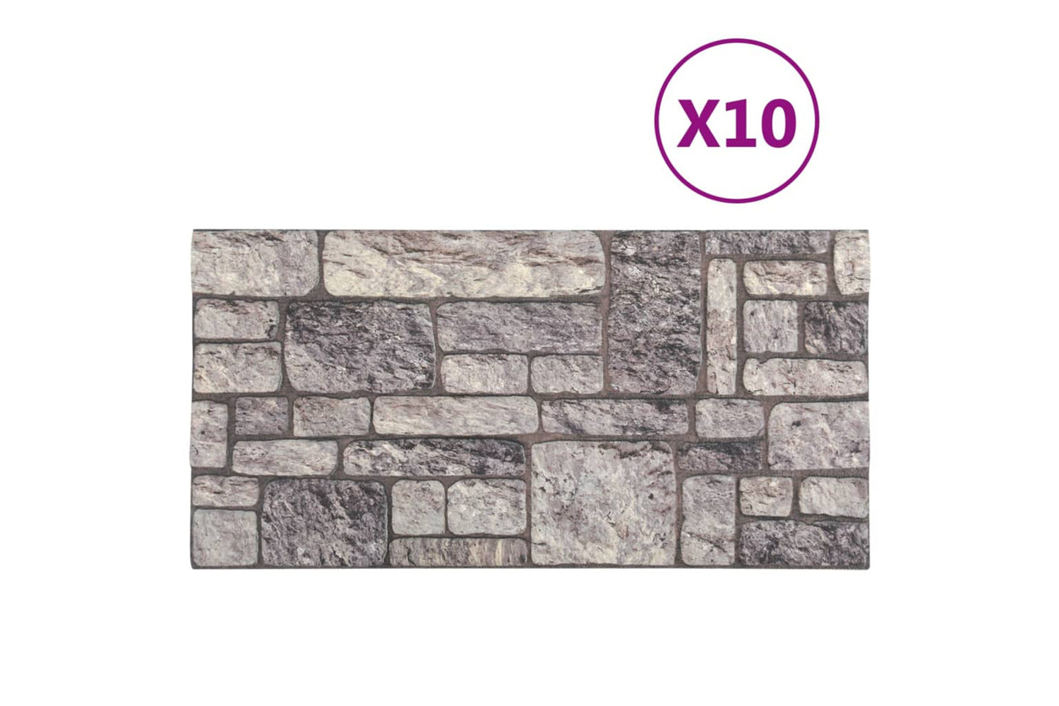 Vidaxl 149586 3d Wall Panels With Light Grey Brick Design 10 Pcs Eps-2