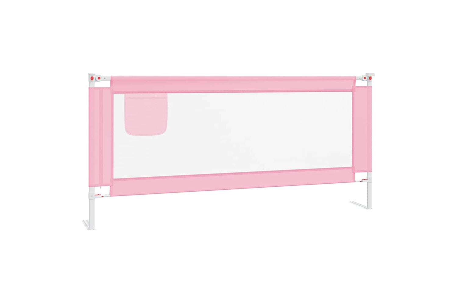 Vidaxl Toddler Safety Bed Rail Pink 200x25 Cm Fabric