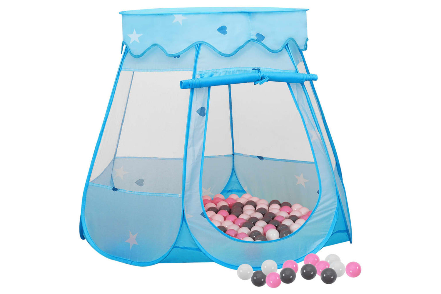 vidaXL 3107723 Children Play Tent With 250 Balls Blue 102x102x82cm-2