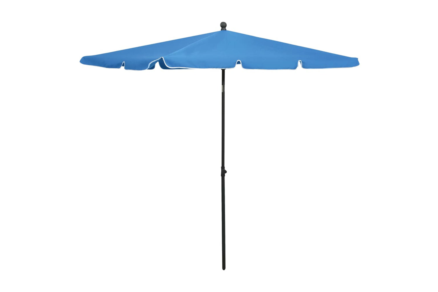 vidaXL 315550 Garden Parasol With Pole 210x140cm Azure Blue