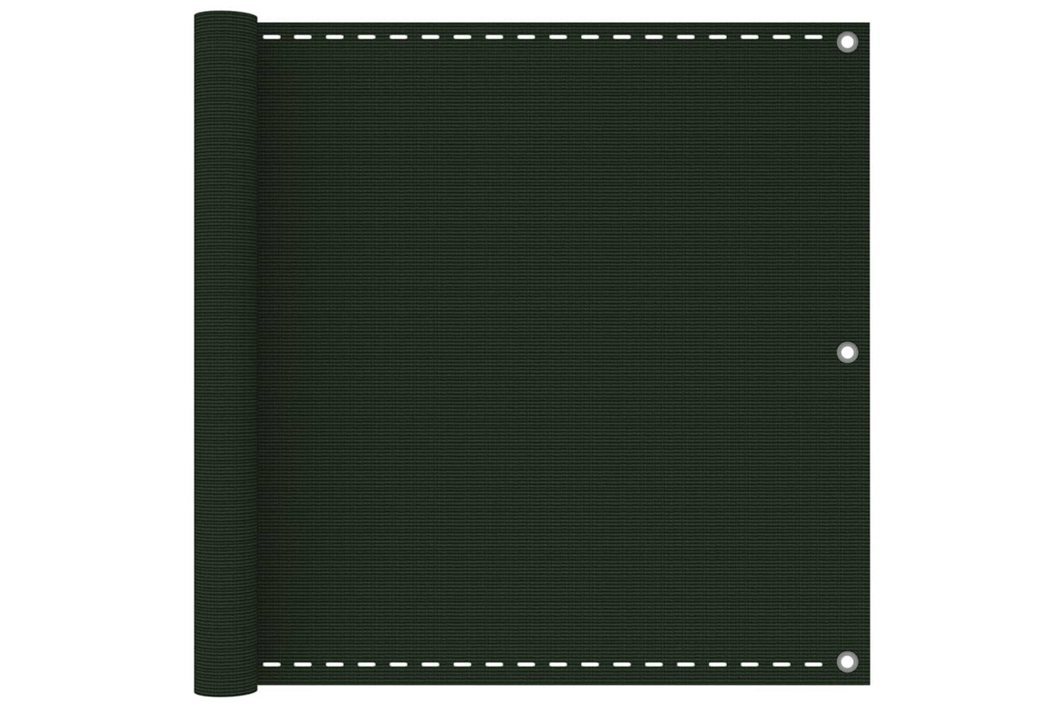 vidaXL 310973 Balcony Screen Dark Green 90x400cm Hdpe