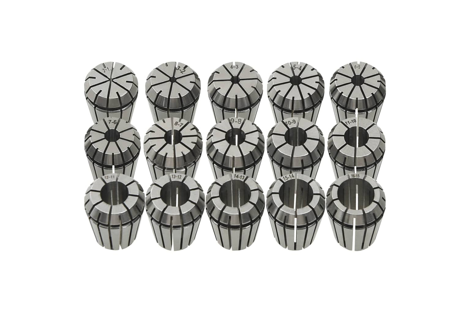 Vidaxl 146723 Er25 Collets 15 Pcs Turning Tool Set