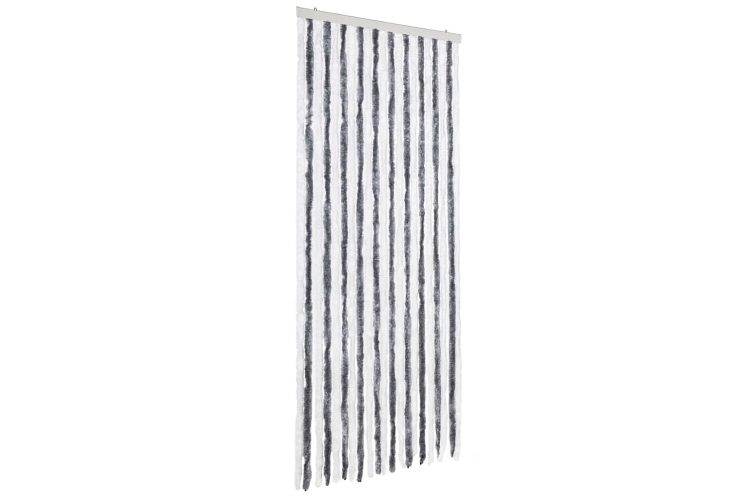 vidaXL 241224 Insect Curtain Grey And White 90x220cm Chenille