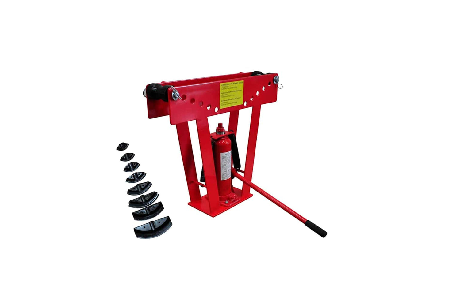 Vidaxl 140211 16-ton Hydraulic Tube Rod Pipe Bender With 8 Dies