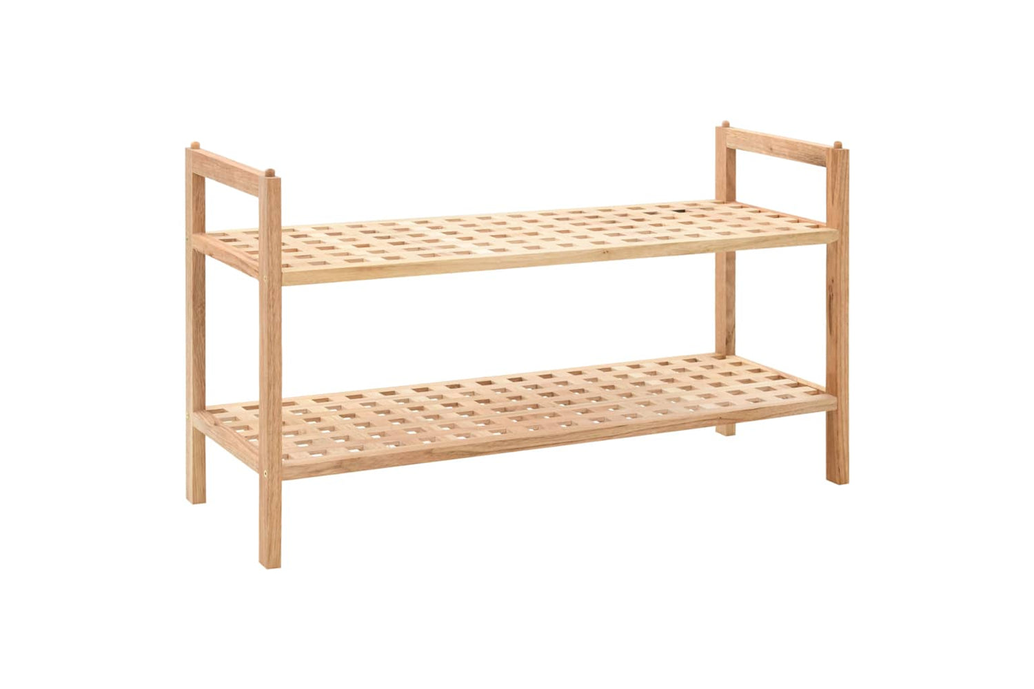 vidaXL 247102 Shoe Rack Solid Walnut Wood 69x26x40cm