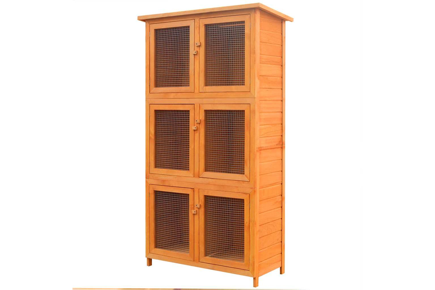 Vidaxl 170347 Animal Rabbit Cage 6 Rooms Wood