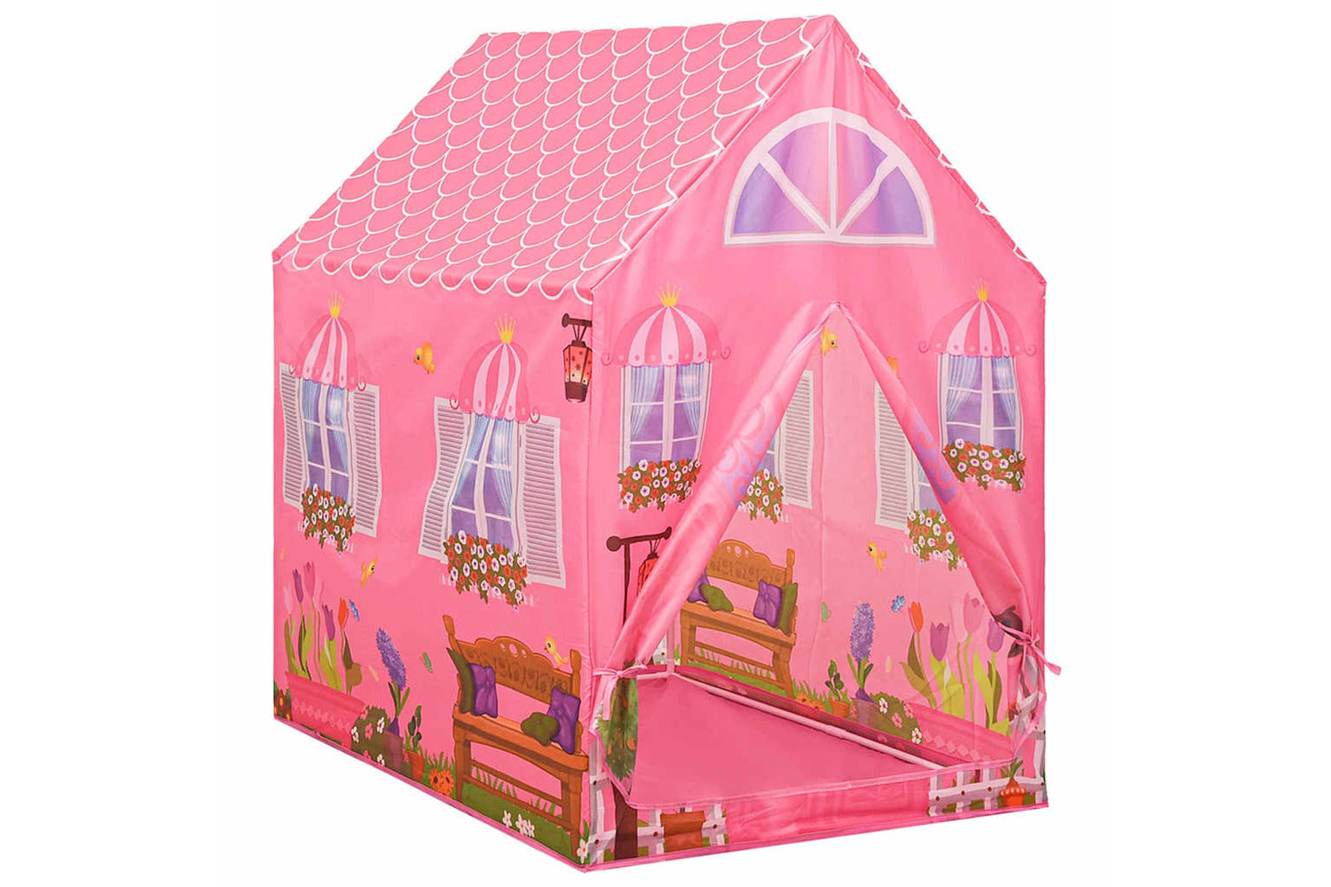 Vidaxl Children Play Tent Pink 69x94x104 Cm-2