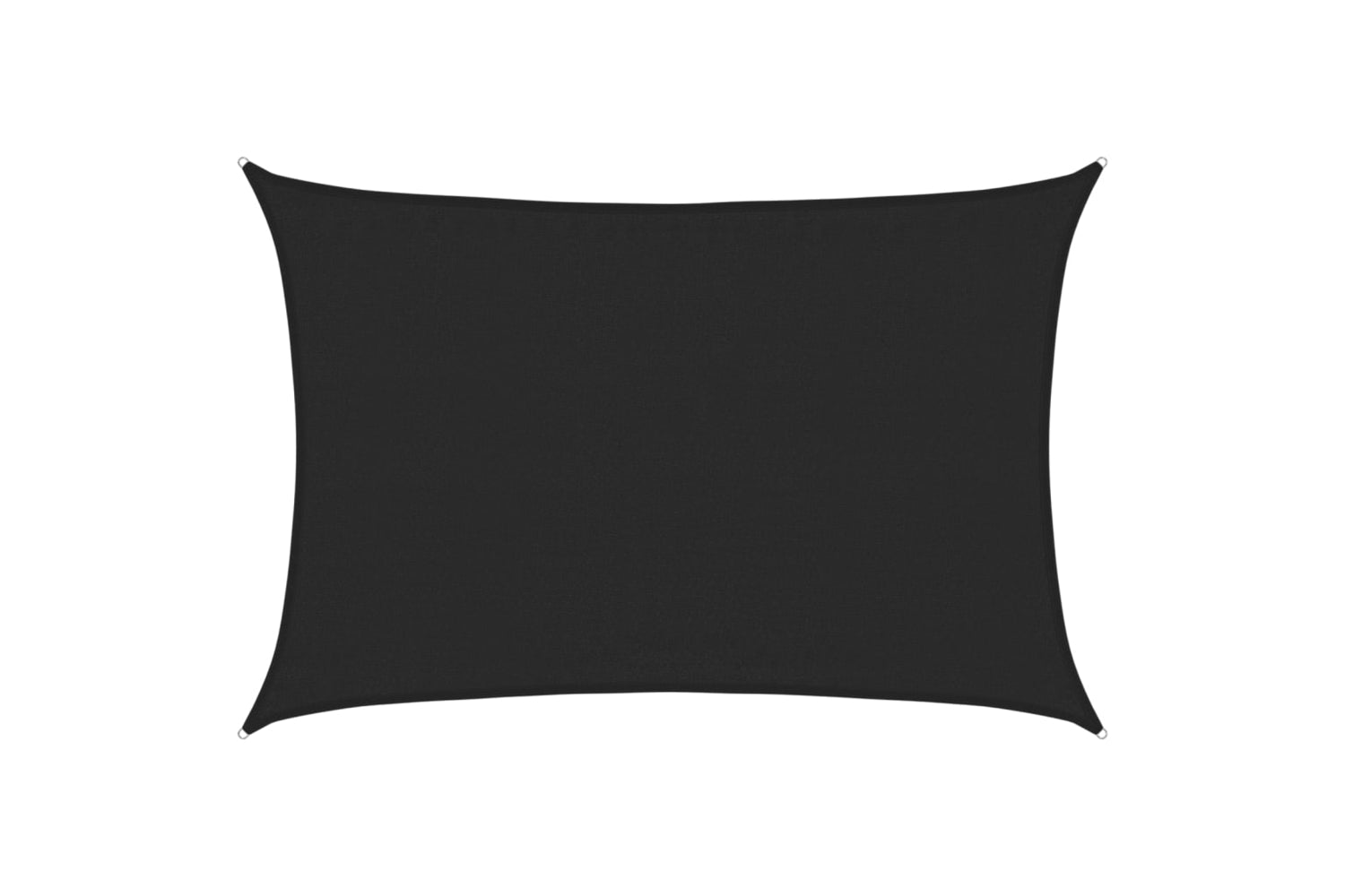 vidaXL 311736 Sunshade Sail 160 G/mÂ² Black 3.5x4.5 M Hdpe