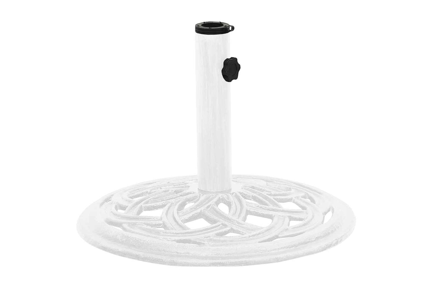 vidaXL 317757 Umbrella Base White 44x44x31cm Cast Iron