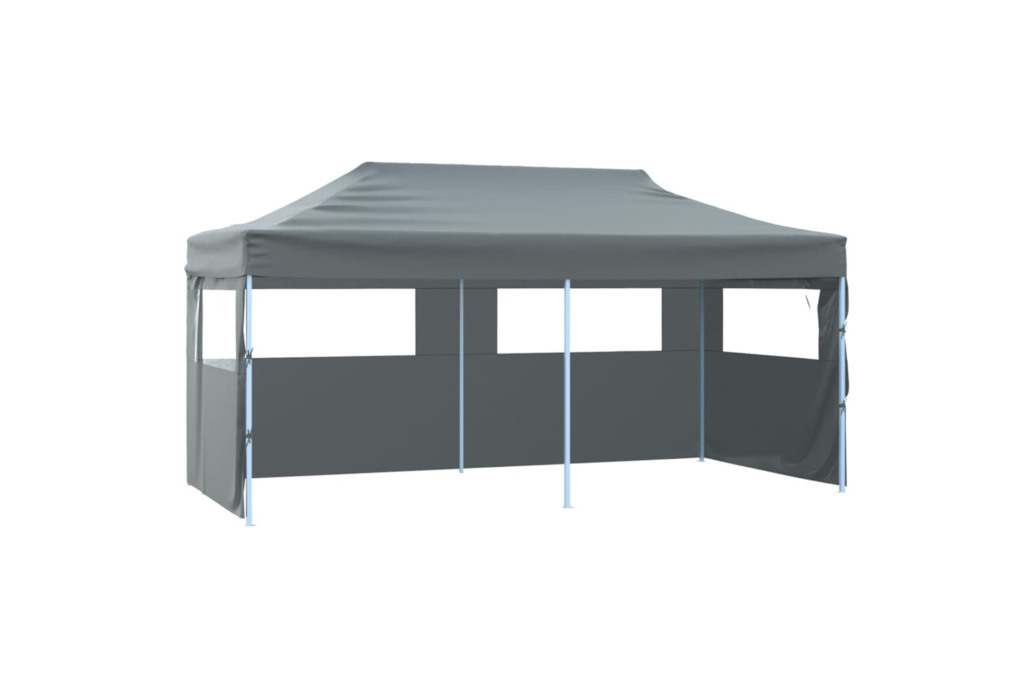 Vidaxl Professional Folding Party Tent With 4 Sidewalls 3x6 M Steel Anthracite
