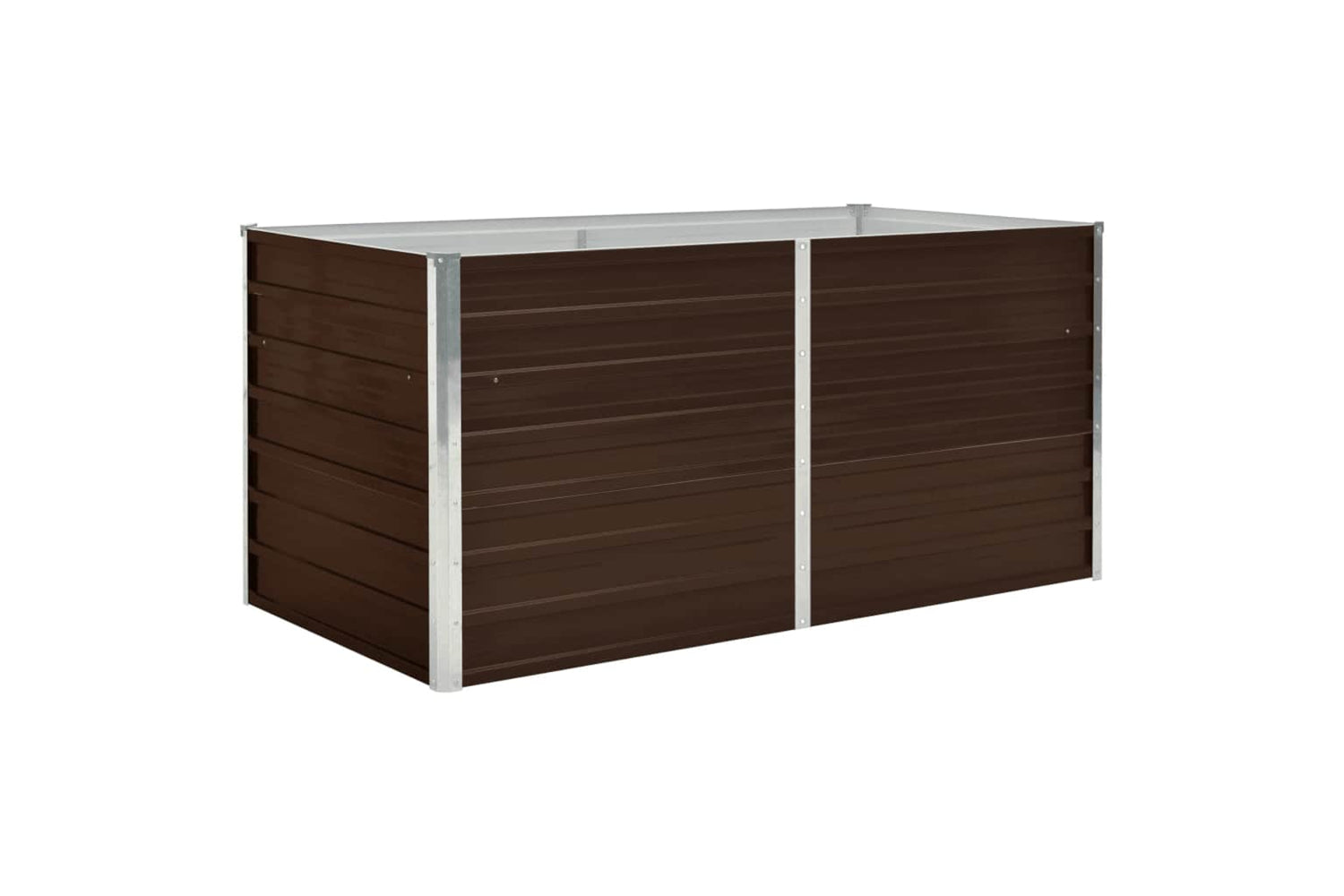 vidaXL 45709 Raised Garden Bed Brown 160x80x77cm Galvanised Steel
