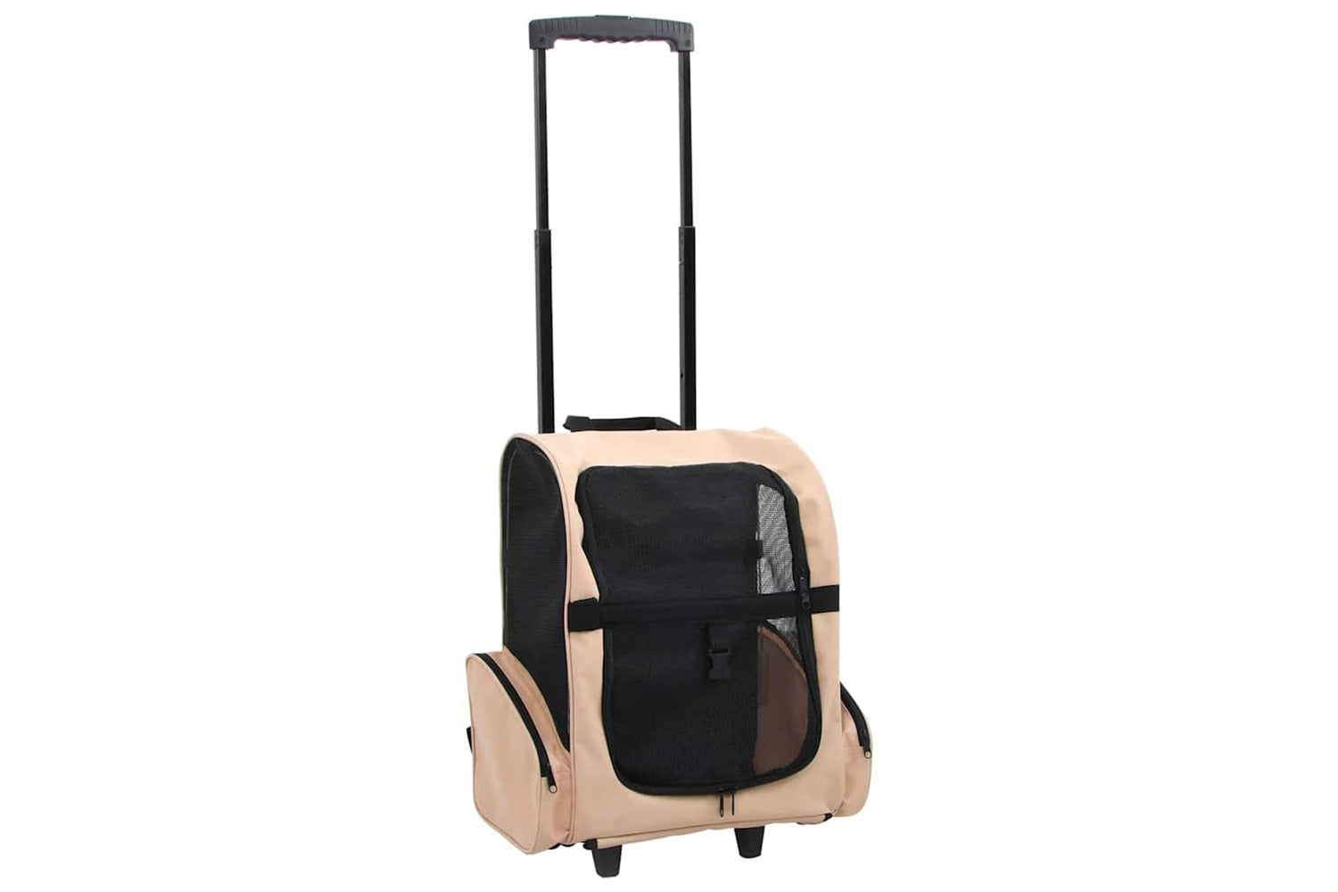 Vidaxl Foldable Multipurpose Pet Trolley Beige-2