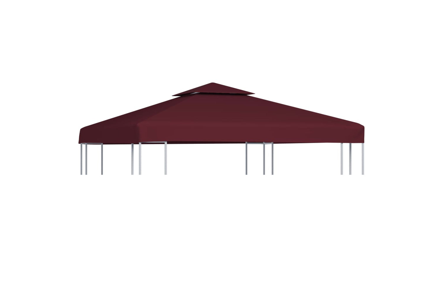 Vidaxl 44757 2-tier Gazebo Top Cover 310 G/mâ² 3x3 M Bordeaux