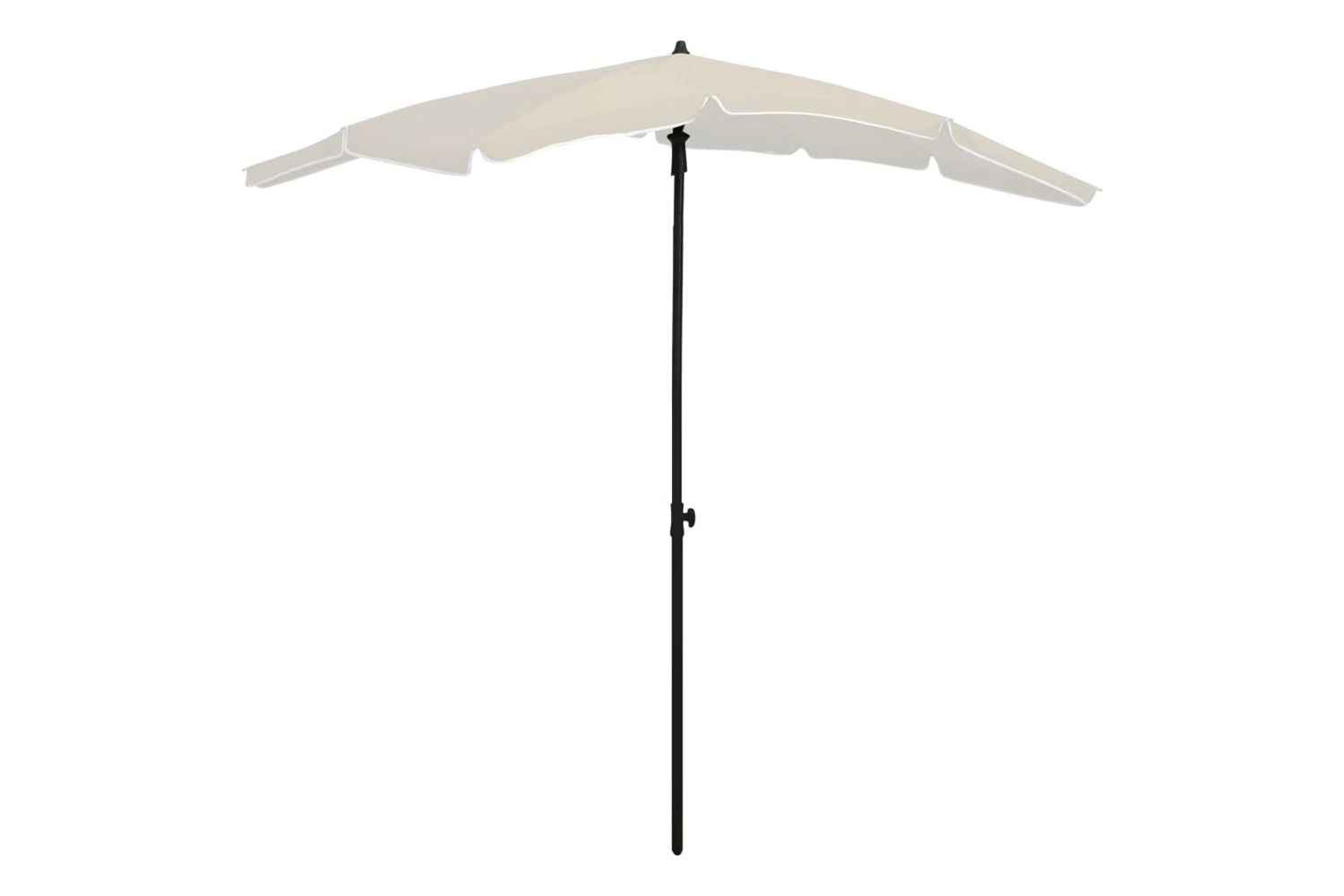 vidaXL 315551 Garden Parasol With Pole 200x130cm Sand