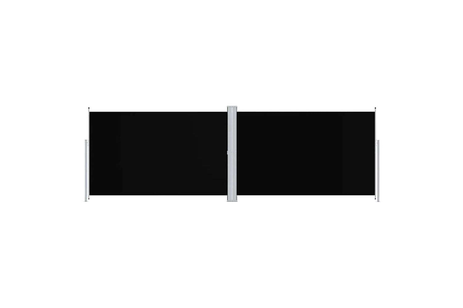vidaXL 318006 Retractable Side Awning Black 200x600cm