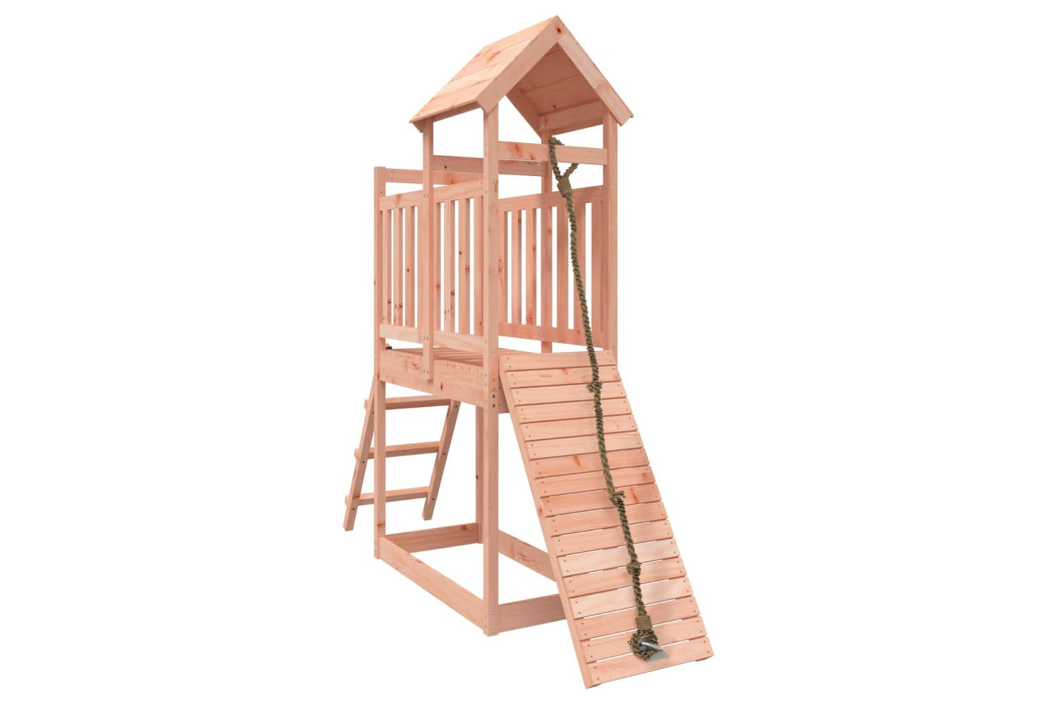 Vidaxl 3155868 Playhouse With Climbing Wall Solid Wood Douglas-2
