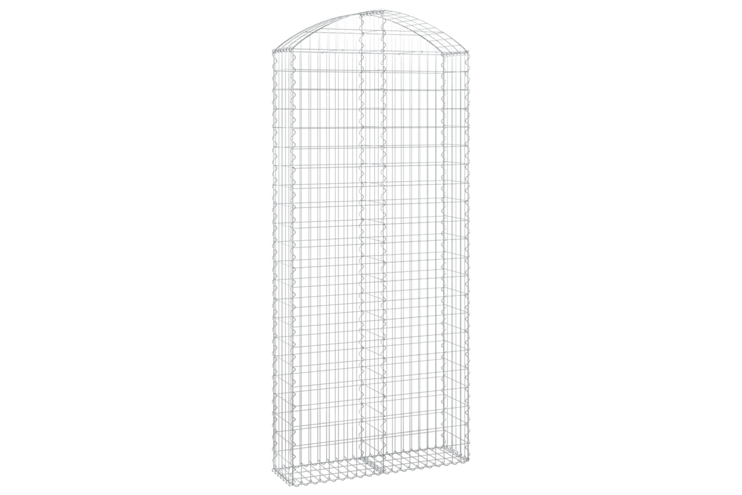 vidaXL 153431 Arched Gabion Basket 100x30x220/240cm Galvanised Iron
