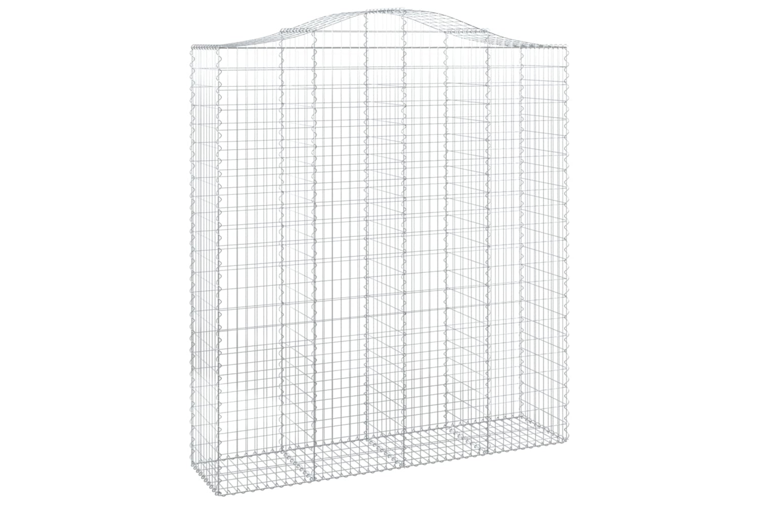 vidaXL 153401 Arched Gabion Basket 200x50x220/240cm Galvanised Iron