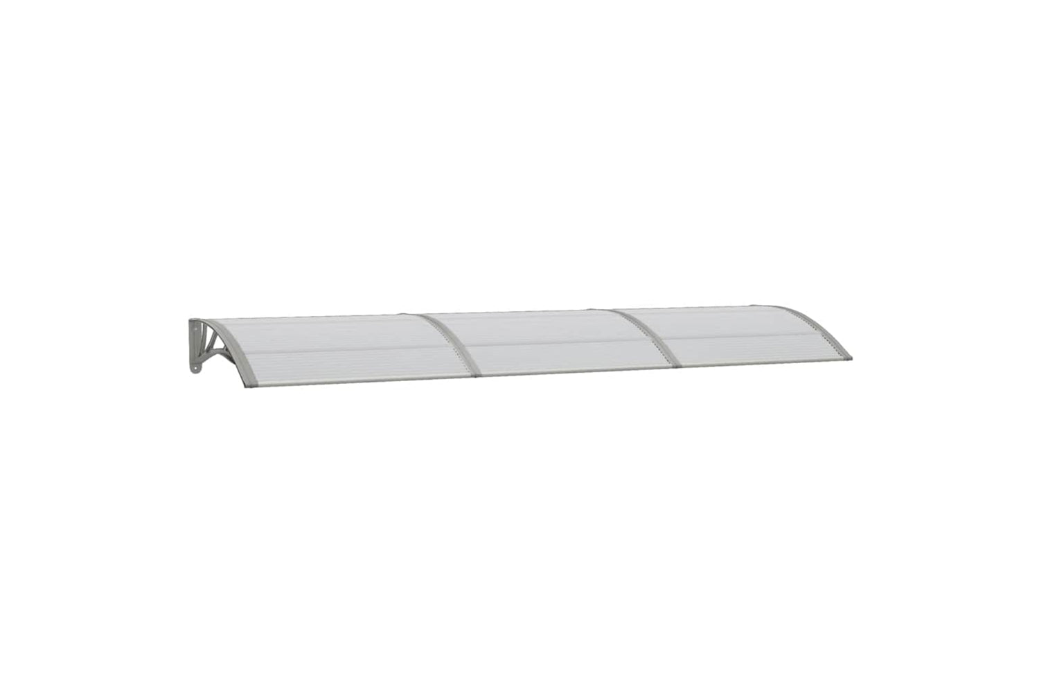 vidaXL Door Canopy Grey 300x75cm Polycarbonate