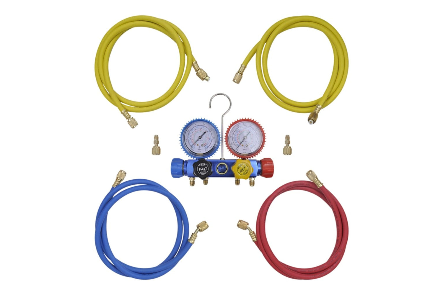Vidaxl 141657 4-way Manifold Gauge Set In Tool Kit