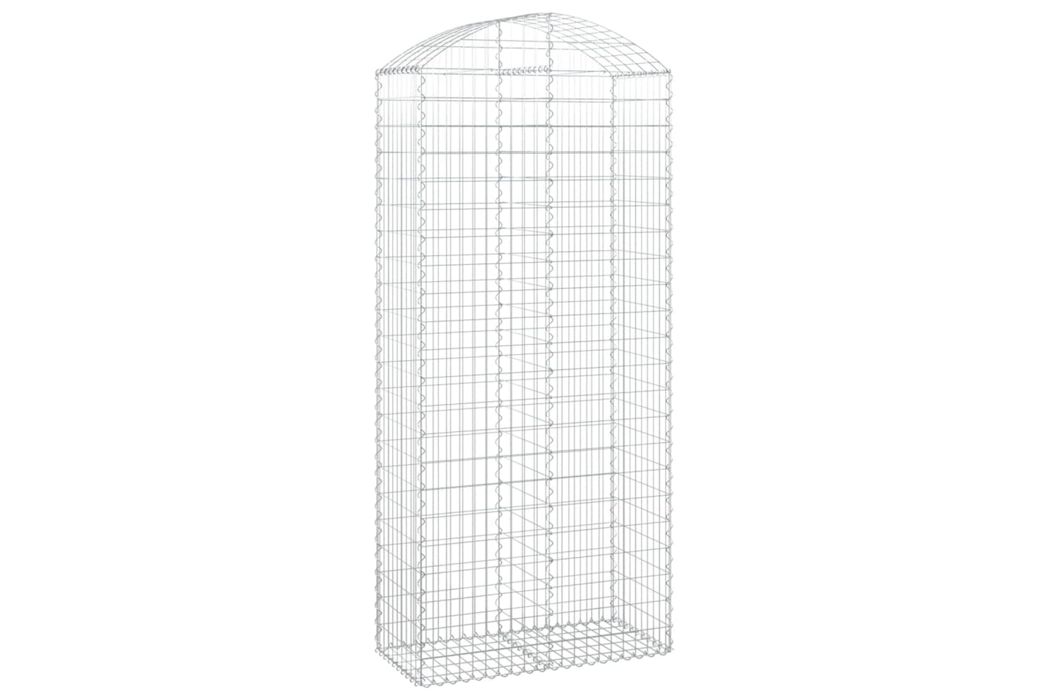 vidaXL 153441 Arched Gabion Basket 100x50x220/240cm Galvanised Iron
