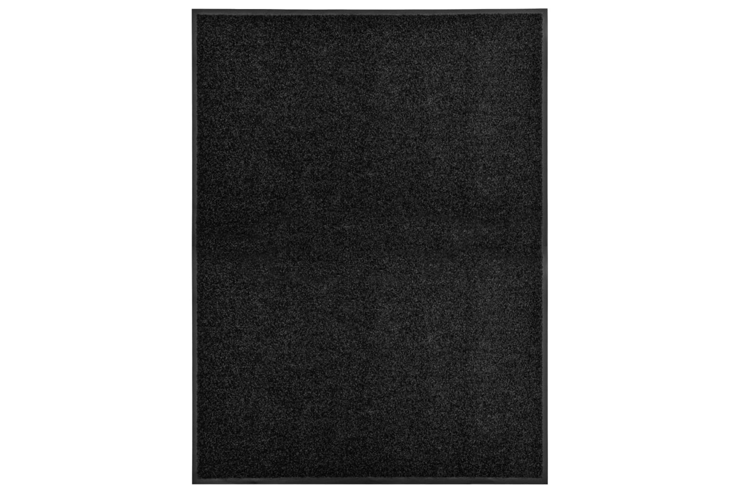 vidaXL 323412 Doormat Washable Black 90x120cm