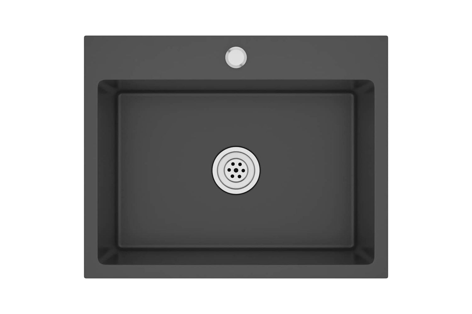 Vidaxl 51513 Handmade Kitchen Sink Black Stainless Steel