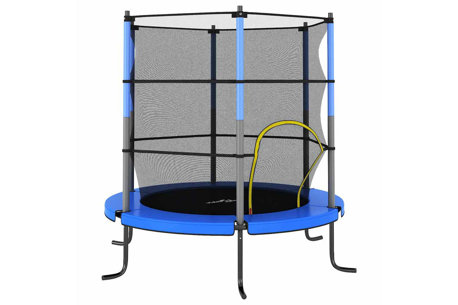 Vidaxl Trampoline With Safety Net Round 140x160 Cm Blue-2