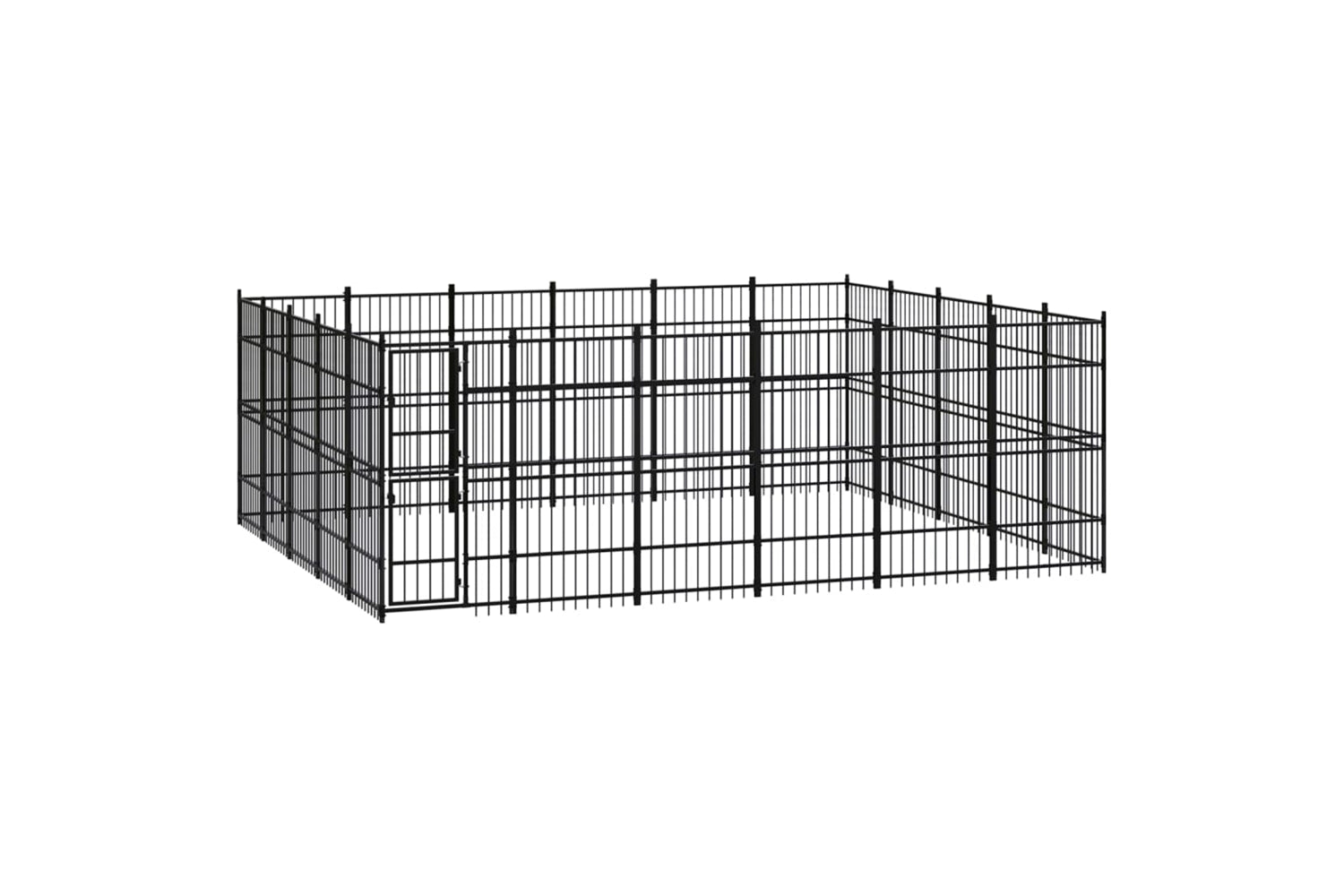 Vidaxl 3097990 Outdoor Dog Kennel Steel 27.65 M2