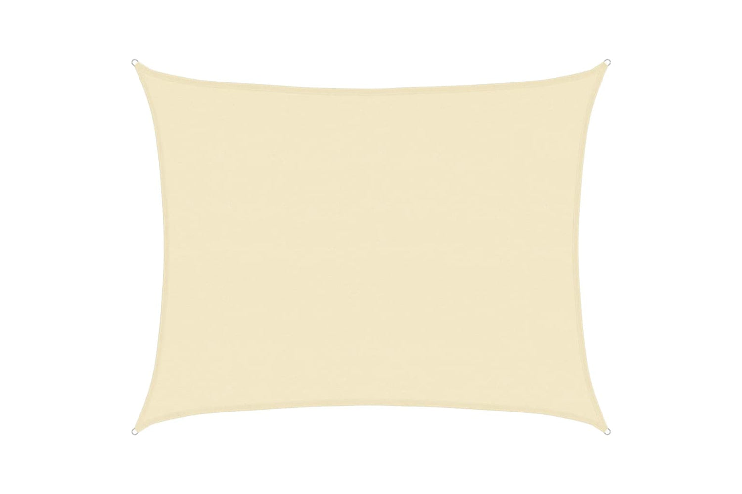 vidaXL 311194 Sunshade Sail 160 G/mÂ² Cream 6x7 M Hdpe
