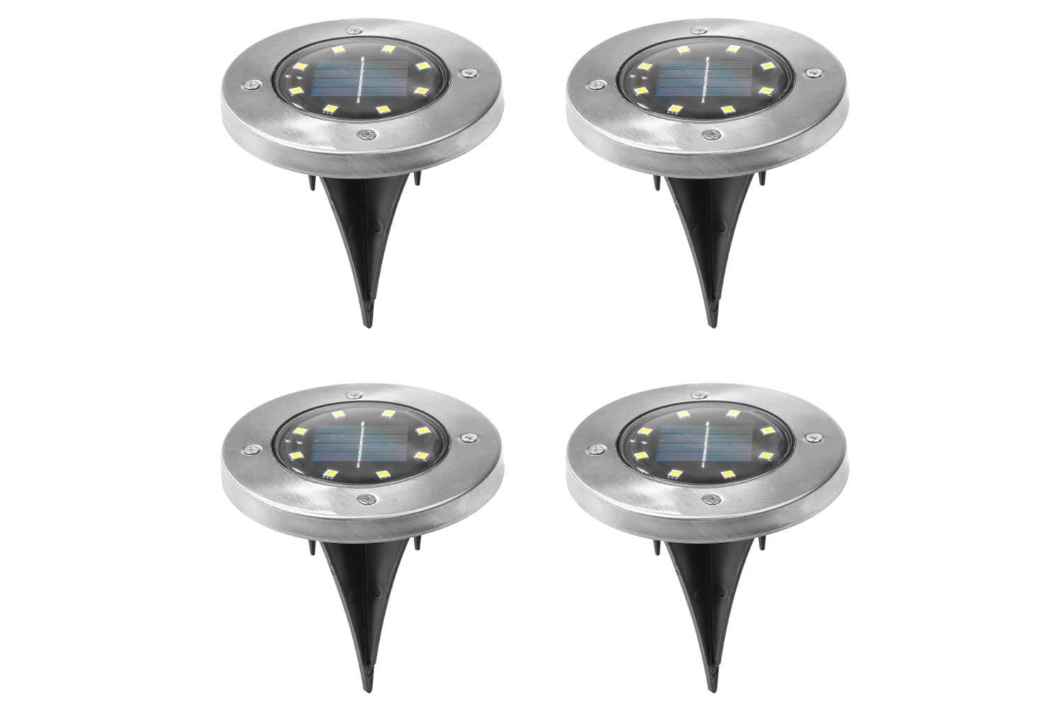 Hi Led Solar Garden In-ground Light Set 4pcs