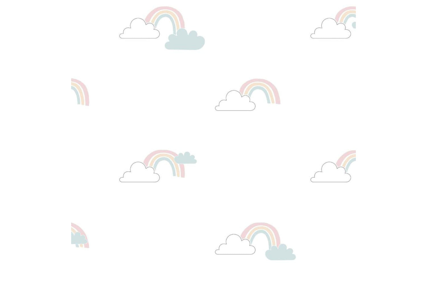 Noordwand 444884 Wallpaper Mondo Baby Clouds White, Blue And Pink