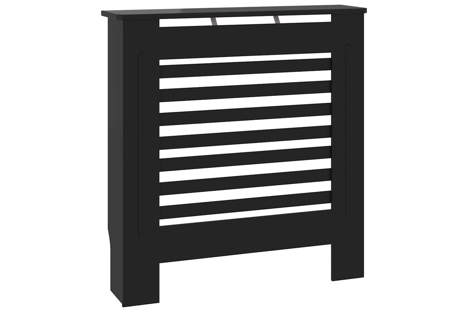 vidaXL Mdf Radiator Cover Black 78cm