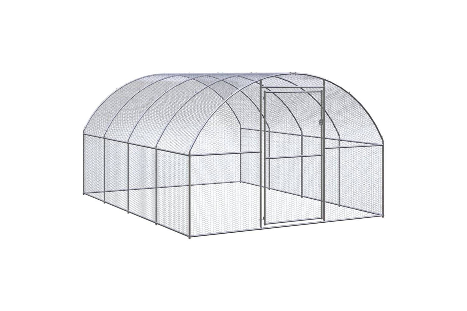 Vidaxl 3095464 Outdoor Chicken Coop 3x4x2 M Galvanised Steel