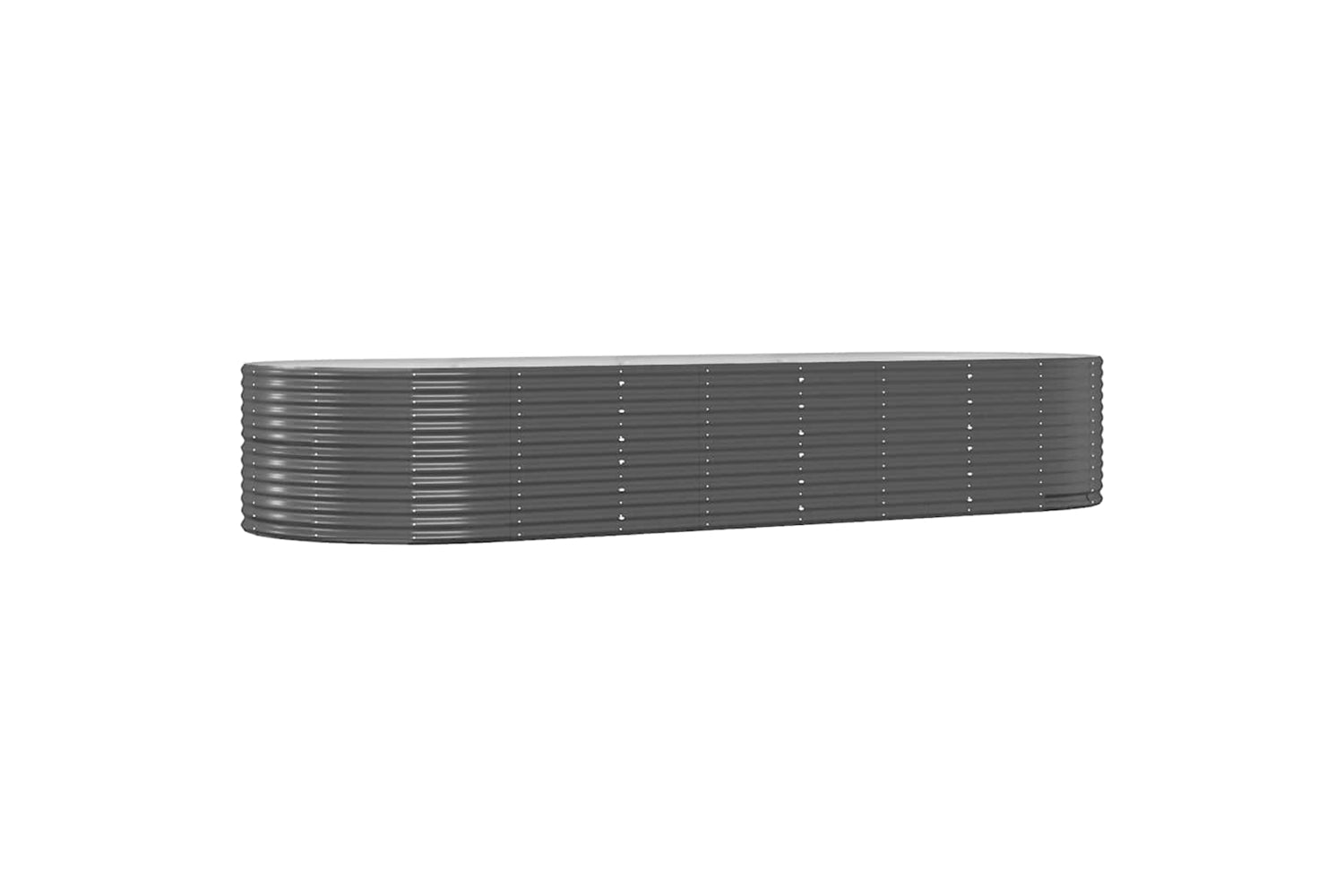 vidaXL 319106 Garden Raised Bed Anthracite 367x140x68cm Powder-coated Steel