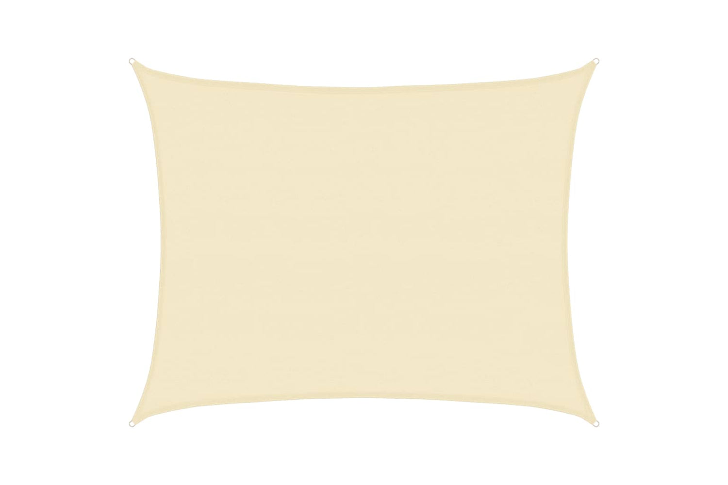Vidaxl 311195 Sunshade Sail 160 G/mâ² Cream 6x8 M Hdpe