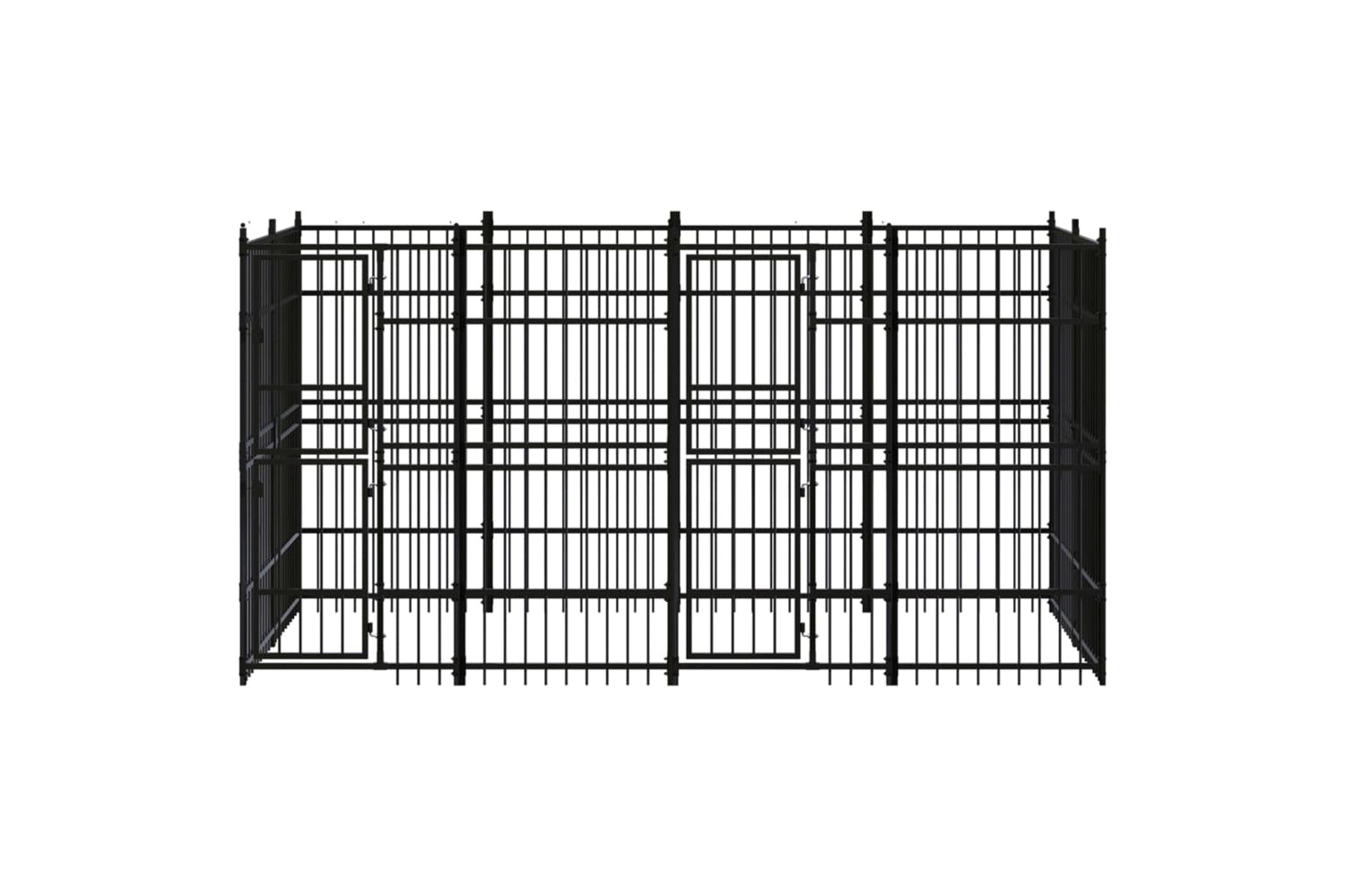 Vidaxl 3098010 Outdoor Dog Kennel Steel 7.37 M2-2