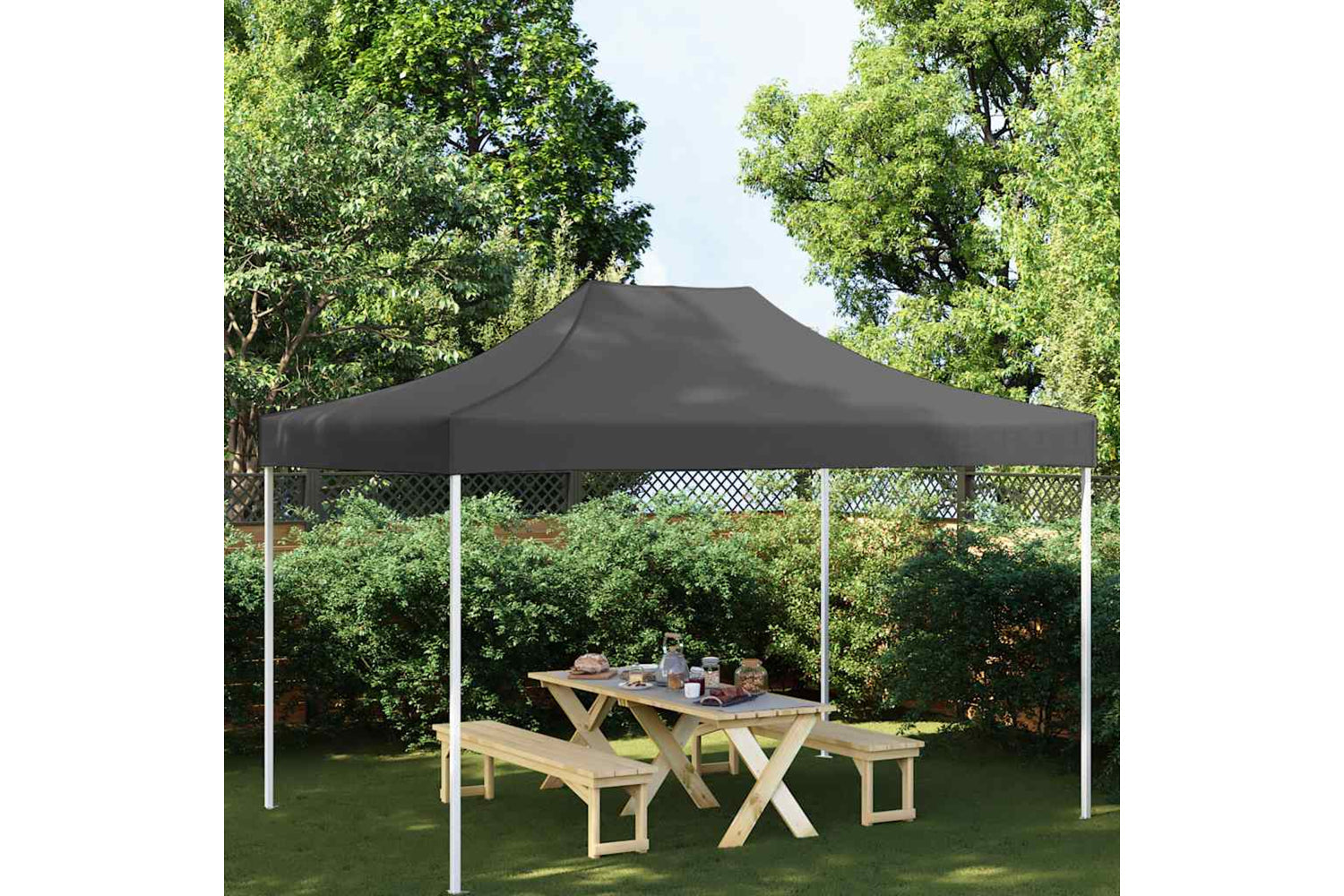 Vidaxl Party Tent Roof 4x3 M Anthracite 270 G/m2-2