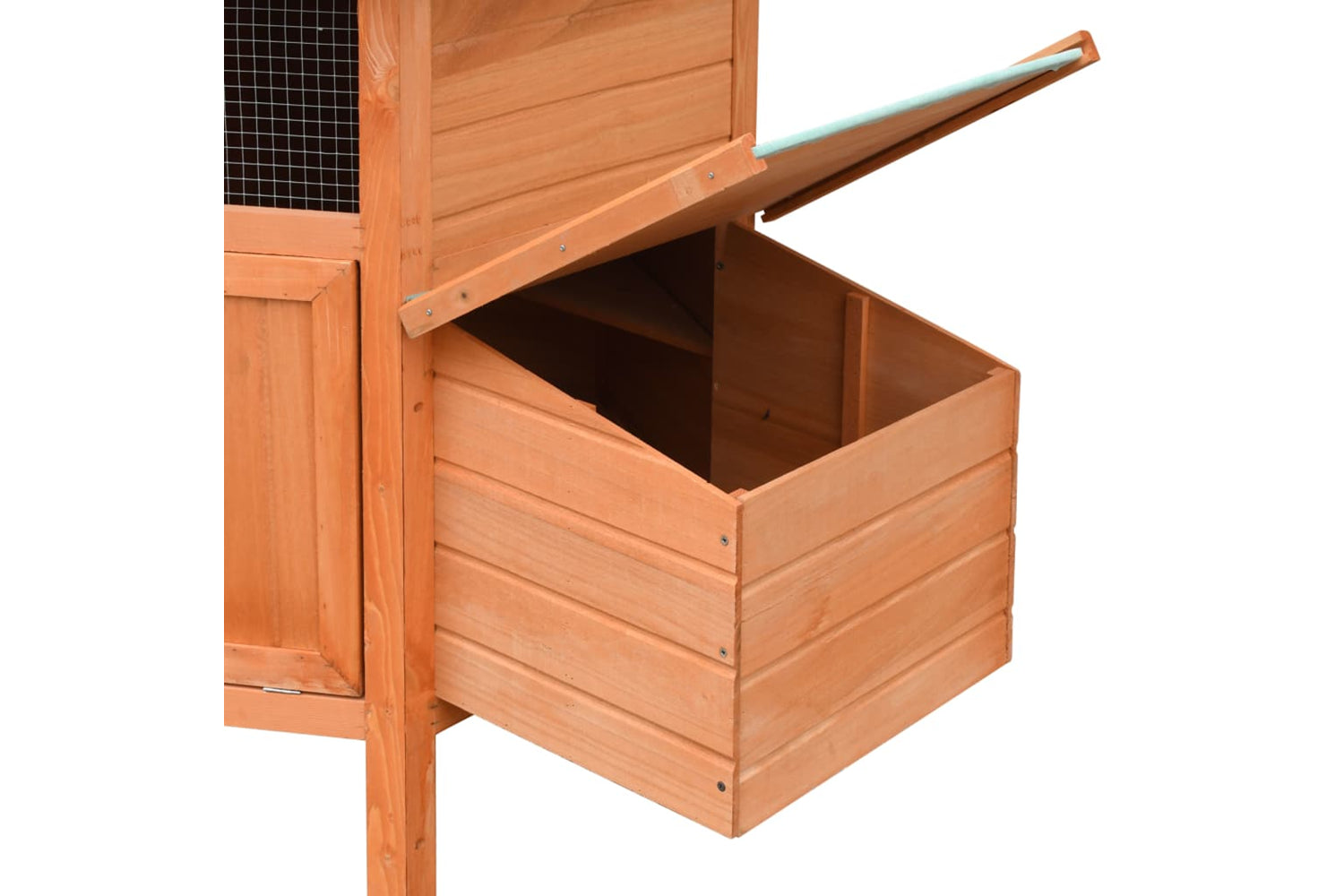 vidaXL 170645 Chicken Cage Solid Pine & Fir Wood 126x117x125cm-5