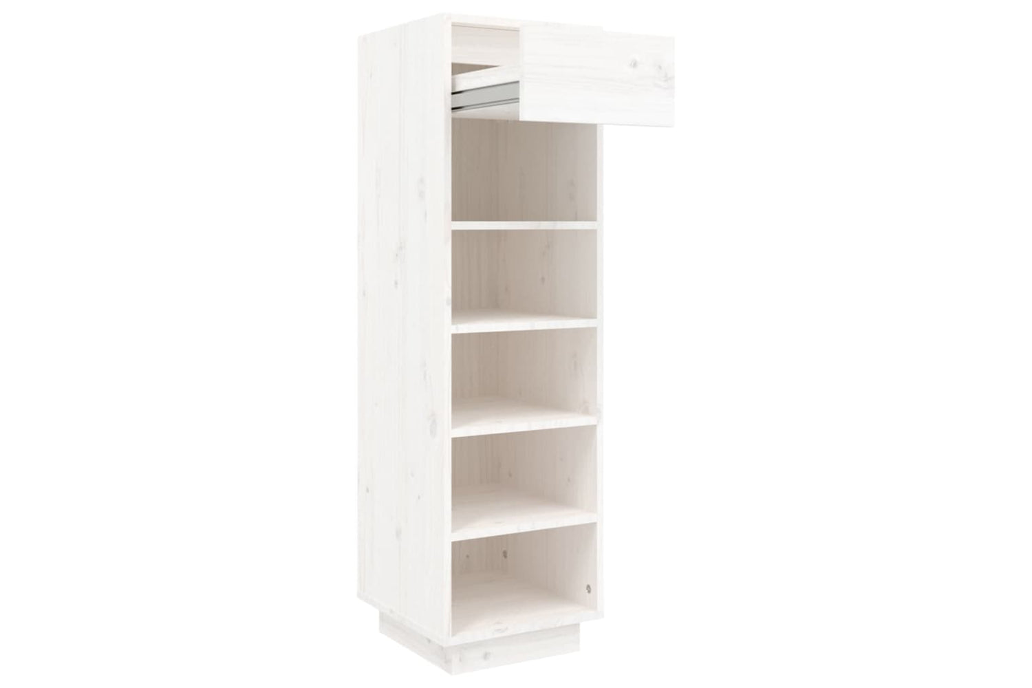 vidaXL Shoe Cabinet White 30x34x105cm Solid Wood Pine-5