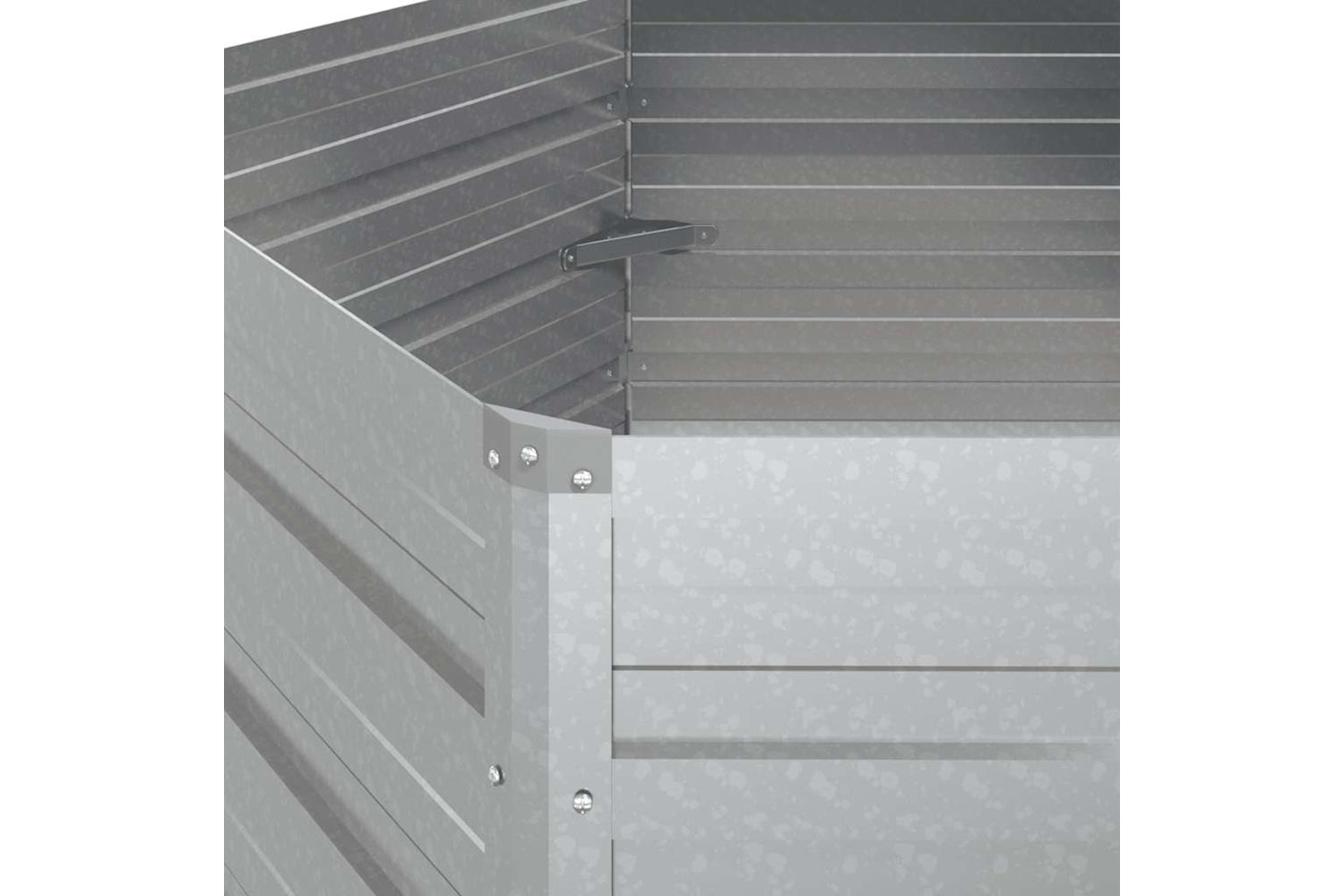 Vidaxl Garden Raised Bed 129x77 Cm Galvanized Steel Silver-7