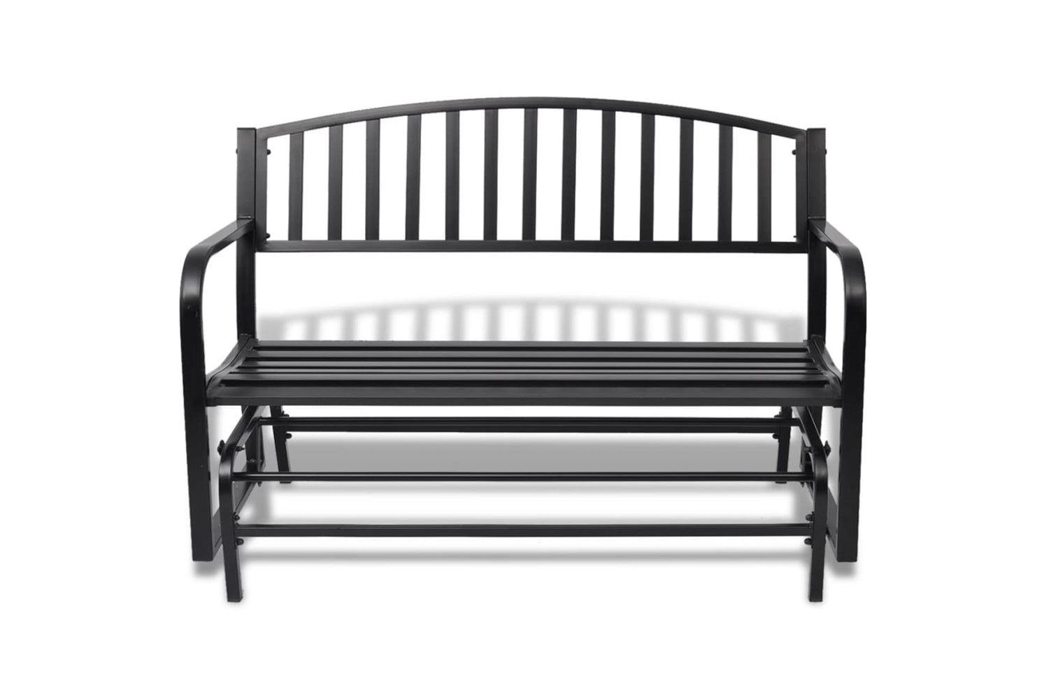 Vidaxl Swing Bench Black Steel-2