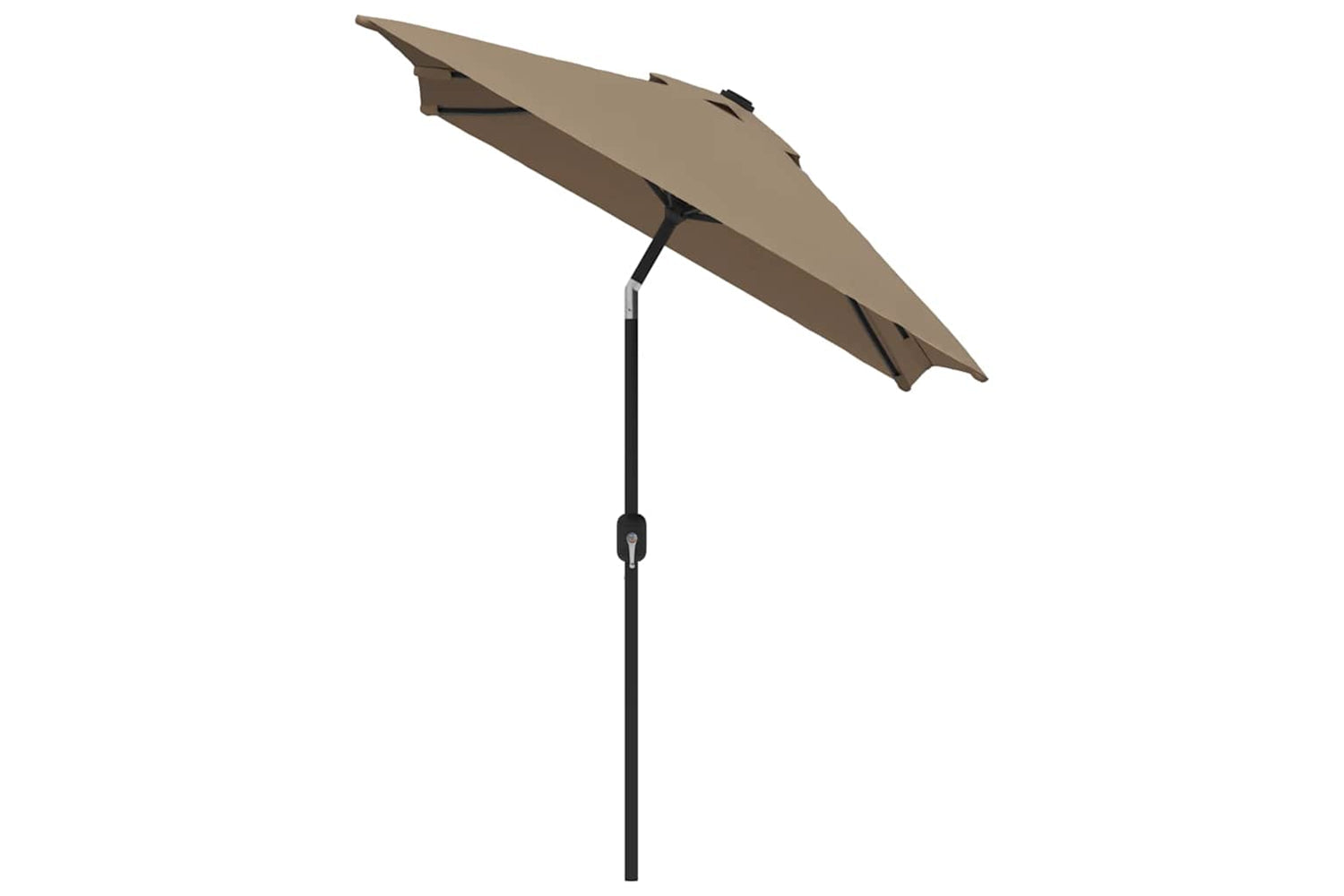 Vidaxl Garden Parasol With Metal Pole 300x200 Cm Taupe-2